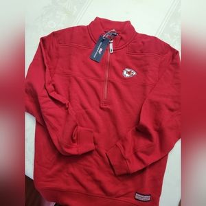 Vineyard Vines NWT Shep shirt pullover Kansas City Chiefs Men's S
